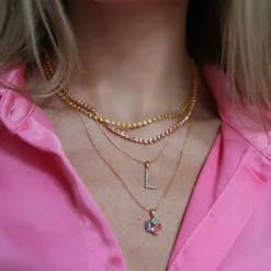 Caroline Svedbom Isa Halsband/ Pastel Combo (Rhodium)