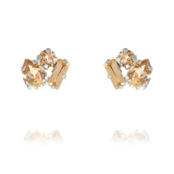 Caroline Svedbom Isa Örhängen / Light Peach Combo (Rhodium)