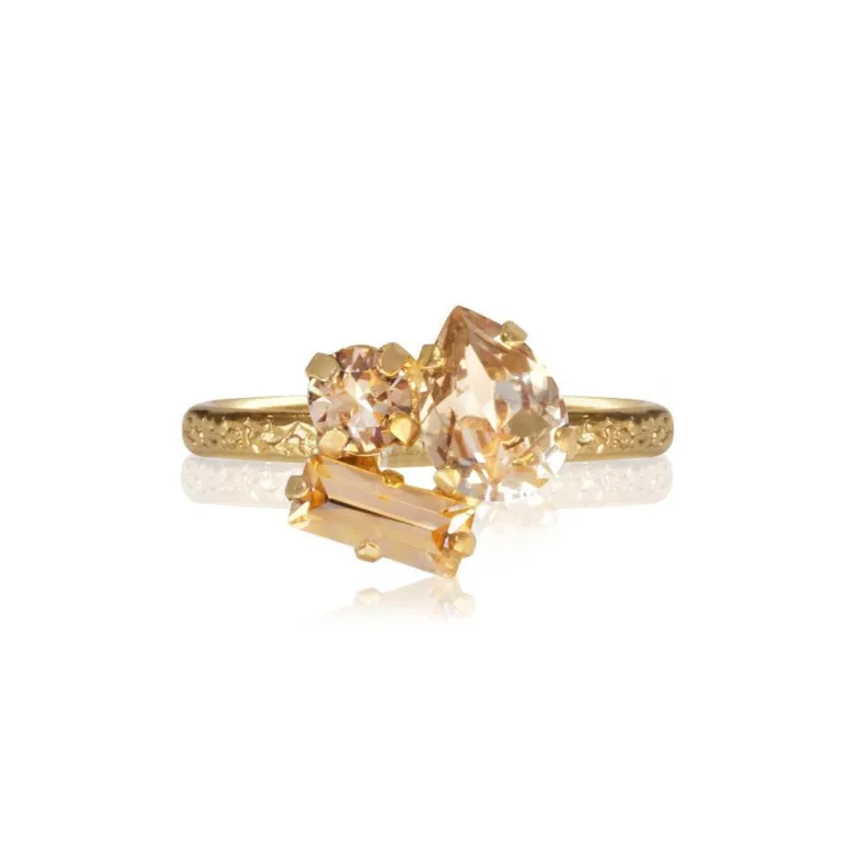 Caroline Svedbom Isa Ring / Light Peach Combo (Guld)