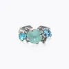 Caroline Svedbom Jannie Ring / Laguna Combo (Rhodium)