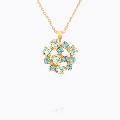Caroline Svedbom Kassandra Halsband/ Blue Combo (Guld)