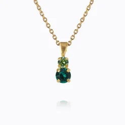 Caroline Svedbom Leah Halsband / Green Combo (Gold)