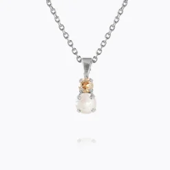 Caroline Svedbom Leah Halsband / Electric White Combo (Rhodium)