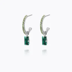 Caroline Svedbom Lucy Örhängen / Emerald + Peridot – Rhodium