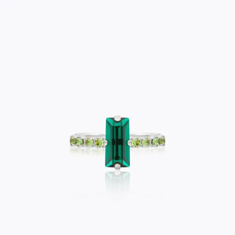 Caroline Svedbom Lucy Ring / Emerald + Peridot – Rhodium