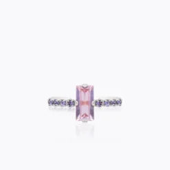 Caroline Svedbom Lucy Ring / Violet + Tanzanite – Rhodium