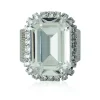 Caroline Svedbom Lydia Cocktail Ring Crystal – Rhodium