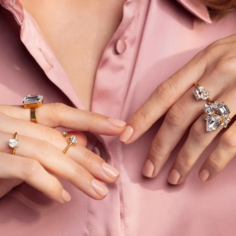 Caroline Svedbom Lydia Ring / Crystal (Rhodium)