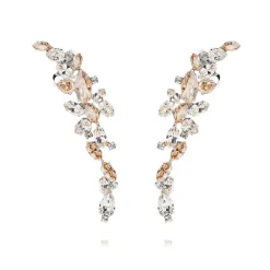 Caroline Svedbom Marry Me Earcuff / Crystal + Golden Shadow (Rhodium)