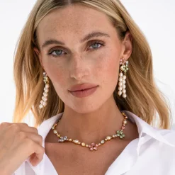 Caroline Svedbom May Statement Halsband / Pastel Combo (Guld)