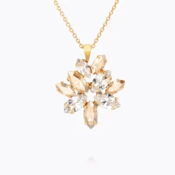 Caroline Svedbom Melia Halsband/ Crystal / Golden Shadow (Guld)
