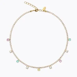 Caroline Svedbom Millie Halsband / Soft Pastel Combo (Guld)