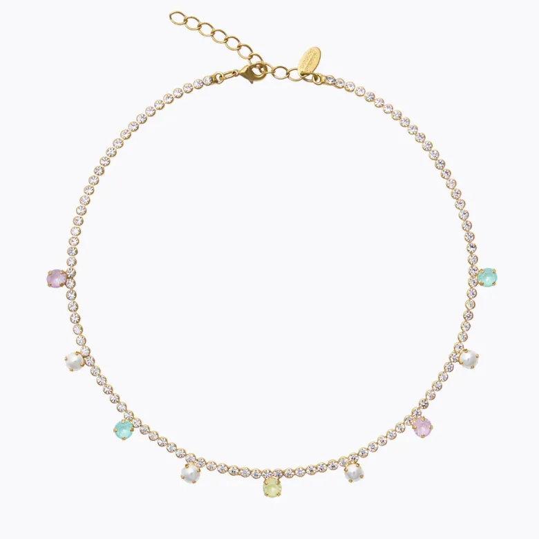 Caroline Svedbom Millie Halsband / Soft Pastel Combo (Guld)