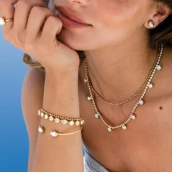 Caroline Svedbom Millie Halsband / Soft Pastel Combo (Guld)