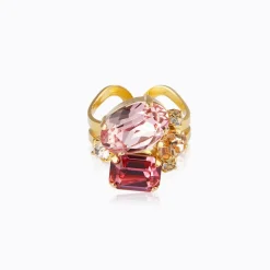 Caroline Svedbom Mini Carolina Ring / Pink Combo (Guld)