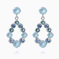 Caroline Svedbom Mini Dehlia Örhängen / Sky Combo (Rhodium)