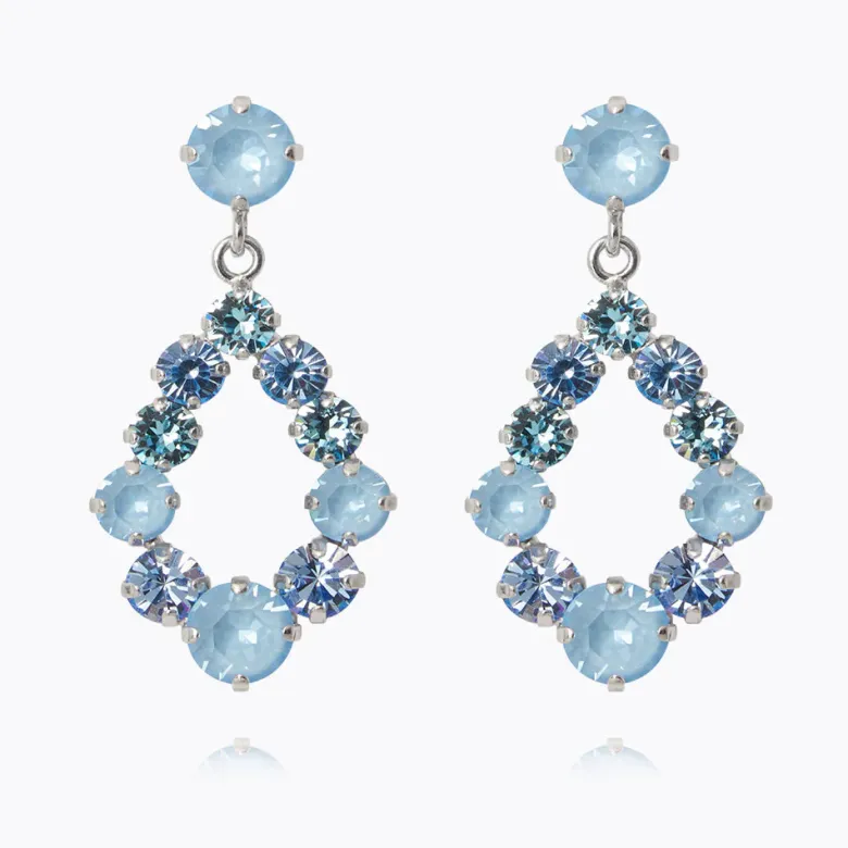 Caroline Svedbom Mini Dehlia Örhängen / Sky Combo (Rhodium)