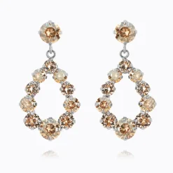 Caroline Svedbom Mini Delia Örhängen/ Golden Combo (Rhodium)