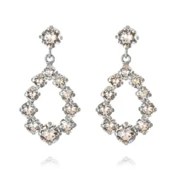 Caroline Svedbom Mini Delia Örhängen/ Crystal (Rhodium)