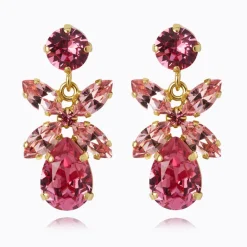 Caroline Svedbom Mini Dione Örhängen/Light Rose + Rose (Guld)