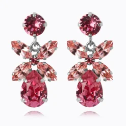 Caroline Svedbom Mini Dione Örhängen/Light Rose + Rose (Rhodium)