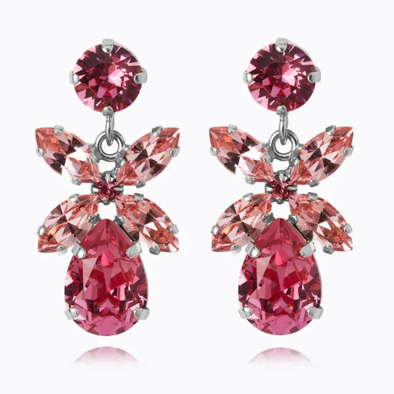Caroline Svedbom Mini Dione Örhängen/Light Rose + Rose (Rhodium)
