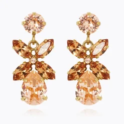 Caroline Svedbom Mini Dione Örhängen / Topaz Combo (Guld)