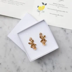 Caroline Svedbom Mini Dione Örhängen / Topaz Combo (Guld)