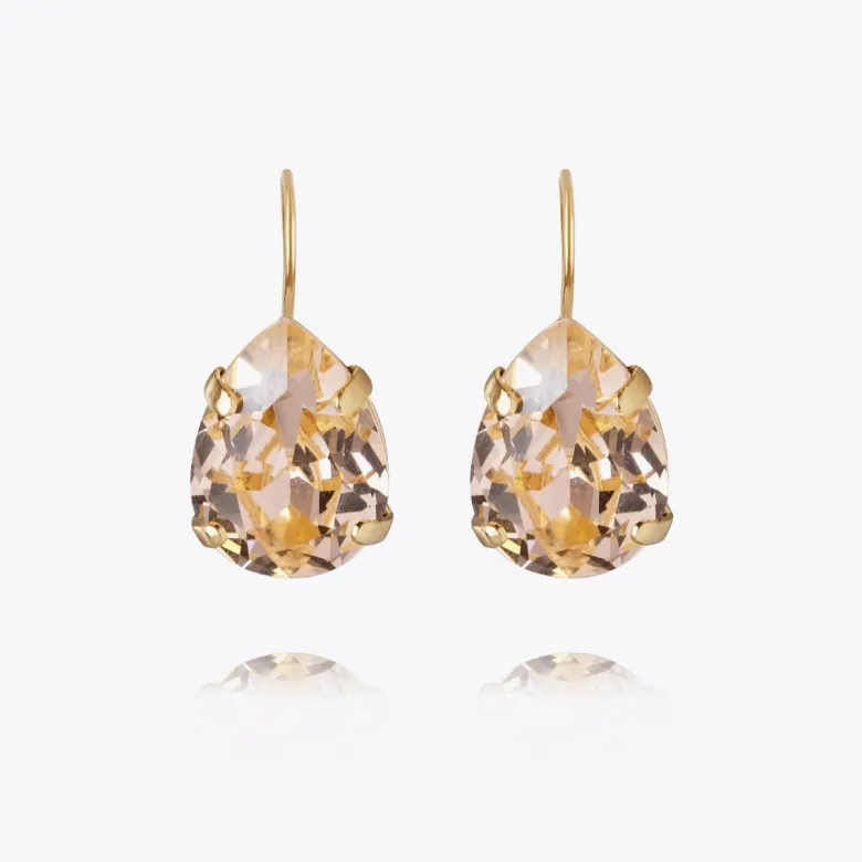 Caroline Svedbom Mini Drop Clasp Örhängen / Light Peach (Guld)