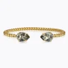 Caroline Svedbom Mini Drop Armband, Black Diamond – Guld