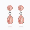 Caroline Svedbom Mini Drop Örhängen/ Flamingo Ignite (Rhodium)