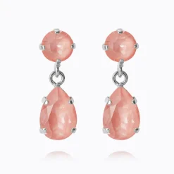 Caroline Svedbom Mini Drop Örhängen/ Flamingo Ignite (Rhodium)