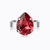 Caroline Svedbom Mini Drop Ring / Mulberry Red (Rhodium)
