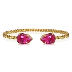 Caroline Svedbom Mini Drop Armband Guld / Fuchsia