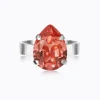 Caroline Svedbom Mini Drop Ring / Rose Peach (Rhodium)