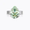Caroline Svedbom Mini Drop Ring/ Chrysolite (Rhodium)