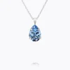 Caroline Svedbom Mini Drop Halsband/ Light Sapphire (Rhodium)