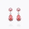 Caroline Svedbom Mini Drop Örhängen/ Light Rose (Rhodium)