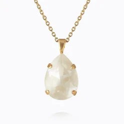 Caroline Svedbom Mini Drop Halsband/ Linen Ignite (Guld)