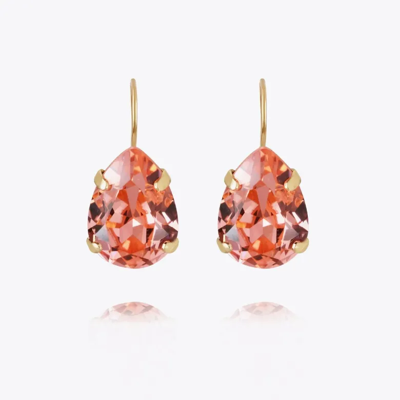 Caroline Svedbom Mini Drop Clasp Örhängen/ Rose Peach (Guld)