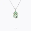 Caroline Svedbom Mini Drop Halsband/ Chrysolite (Rhodium)