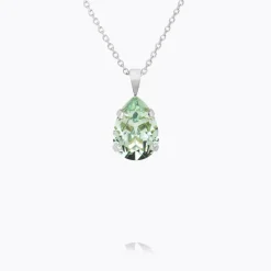 Caroline Svedbom Mini Drop Halsband/ Chrysolite (Rhodium)