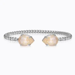 Caroline Svedbom Mini Drop Armband Rhodium / Ivory Creme Delite