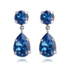 Caroline Svedbom Mini Drop Örhängen/ Royal Blue Delite (Rhodium)