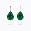 Caroline Svedbom Mini Drop Clasp Örhängen / Majestic Green (Rhodium)