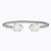 Caroline Svedbom Mini Drop Armband / Electric White (Rhodium)