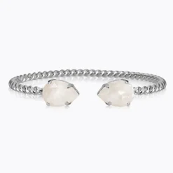 Caroline Svedbom Mini Drop Armband / Electric White (Rhodium)