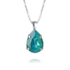 Caroline Svedbom Mini Drop Halsband Rhodium / Laguna Delite