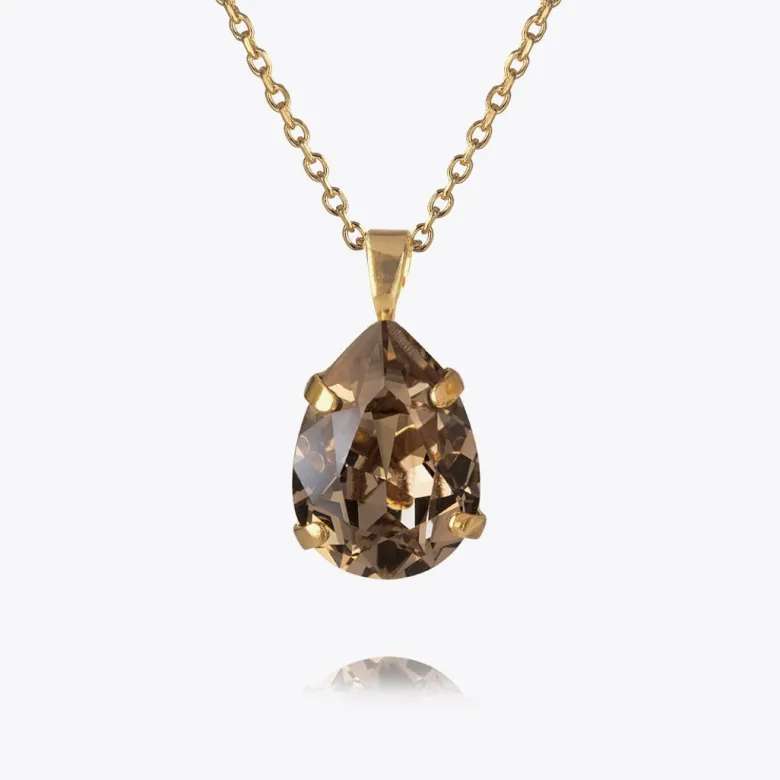 Caroline Svedbom Mini Drop Halsband/ Greige (Guld)