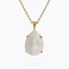 Caroline Svedbom Mini Drop Halsband / Electric White (Guld)